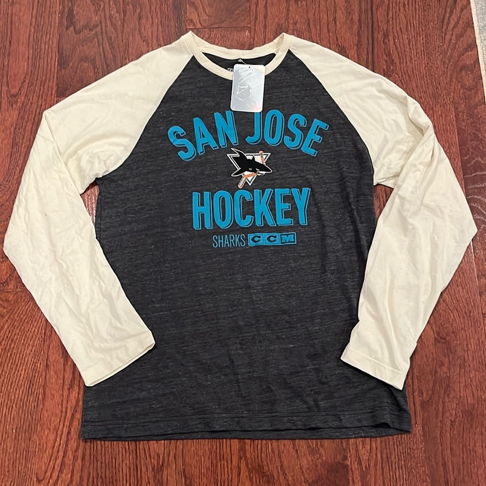 San Jose Sharks NHL CCM Vintage Shirt